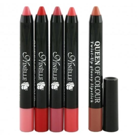 Ninelle Make Up Queen Of Colour Twist-Up Glossy Lipstick Автоматическая помада-карандаш для губ