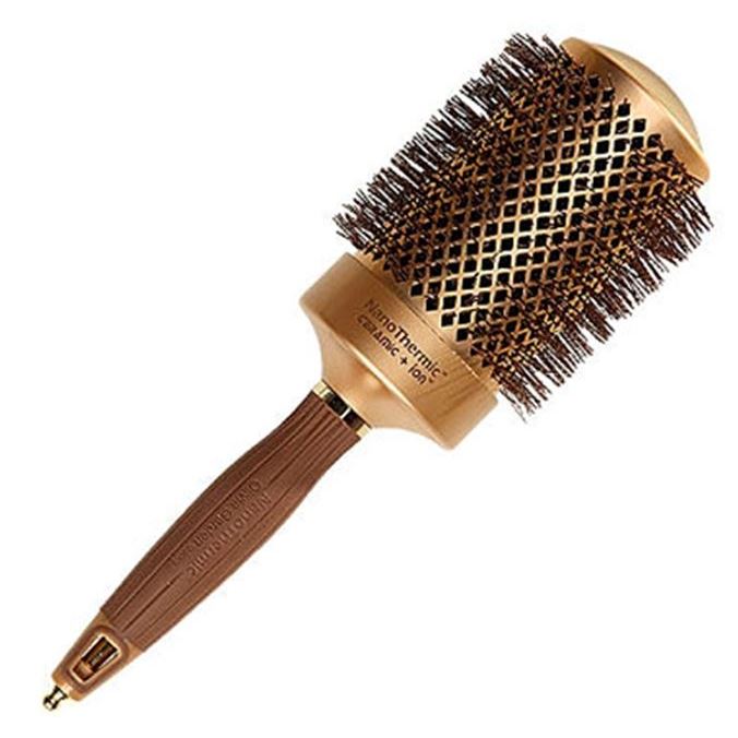 Olivia Garden Брашинги для волос OGBNT64 Nano Thermic Ceramic + Ion Термобрашинг для волос Термобрашинг для волос 64 мм с керамическим покрытием и жаропрочной щетиной
