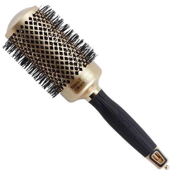 Olivia Garden Брашинги для волос OGBNTGO54 Nano Thermic Ceramic + Ion Термобрашинг для волос, лимитированный выпуск Термобрашинг для волос 54 мм с керамическим покрытием и жаропрочной щетиной, лимитированный выпуск