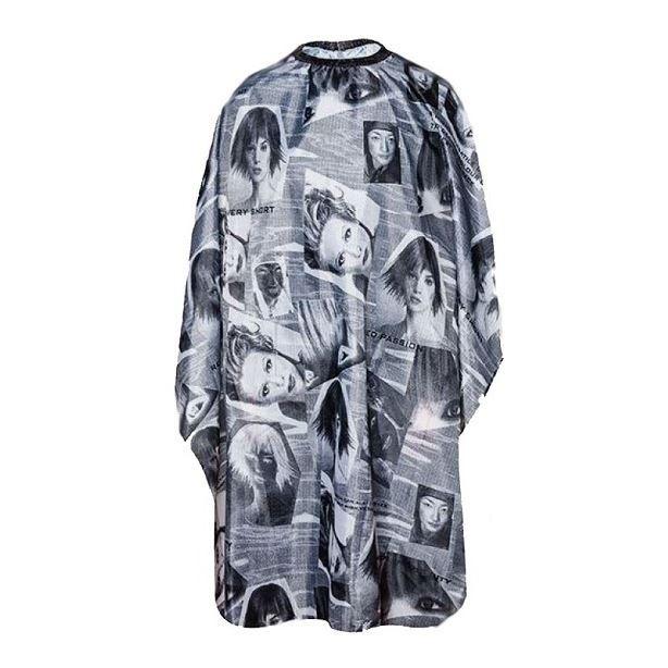 Harizma Professional Аксессуары h10863-15 Пеньюар "Фотографии", черный Пеньюар парикмахерский "Фотографии" 125х150 см, черный