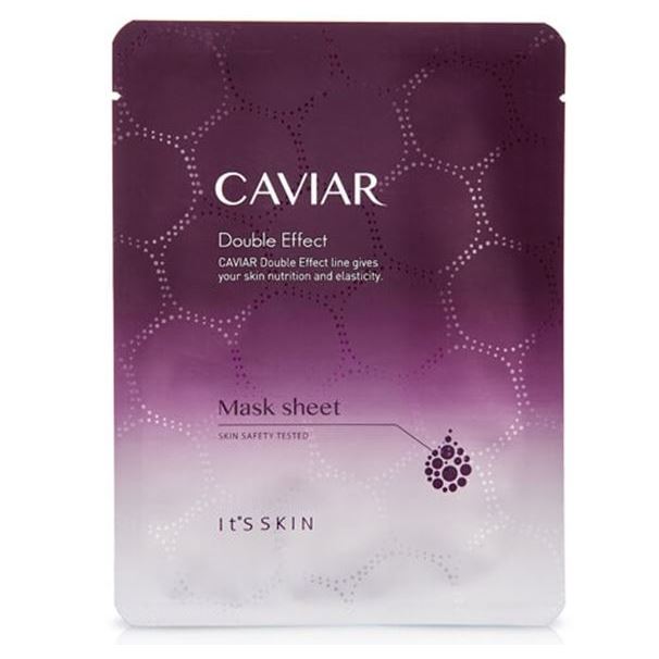 It s Skin Caviar Double Effect Caviar Double Effect Mask Sheet Питательная маска на тканевой основе Двойной эффект с экстрактом черной икры