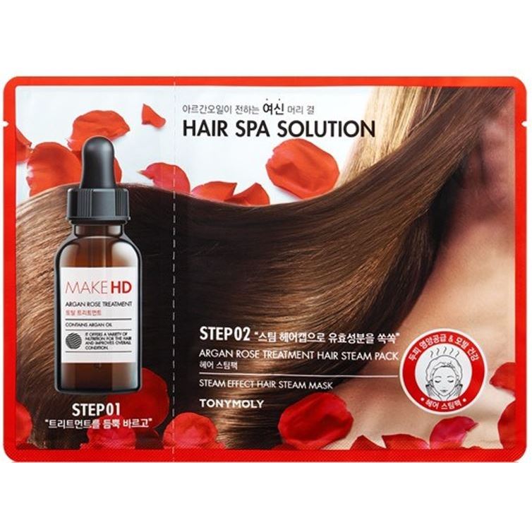 Tony Moly Hair Care Make HD Argan Rose Treatment Hair Steam Pack Маска для волос паровая