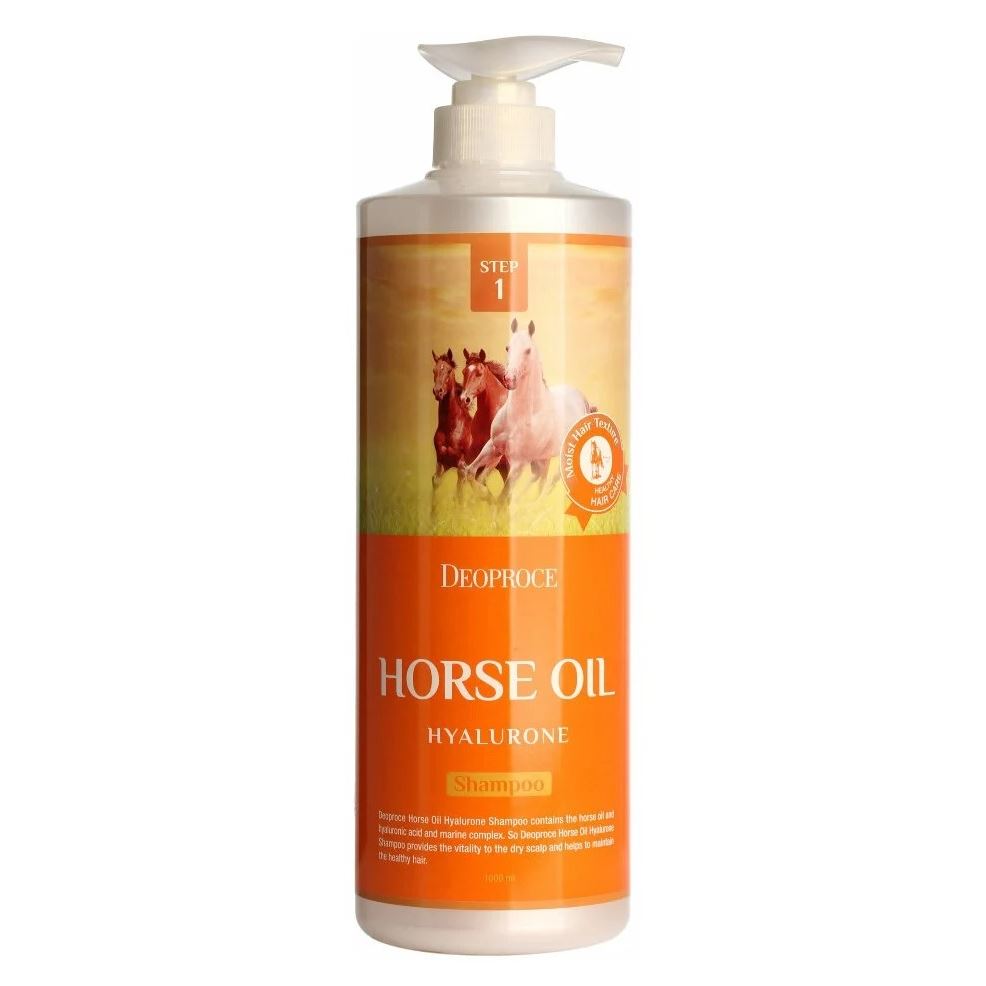 Deoproce Hair Care Horse Oil Hyalurone Shampoo Шампунь с гиалуроновой кислотой и лошадиным жиром