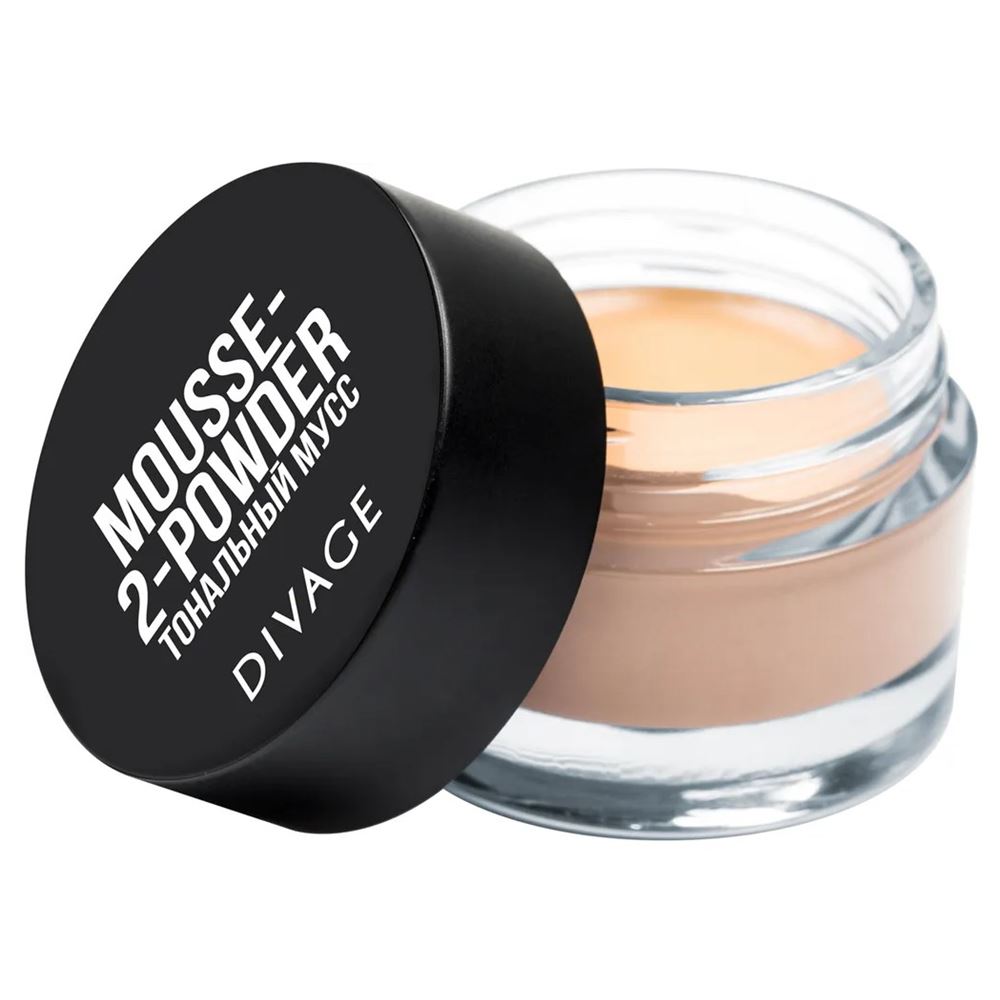 Divage Make Up Fun-2-Use Foundation In A Jar Mousse-to-Powder Тональная основа в банке mousse-to-powder