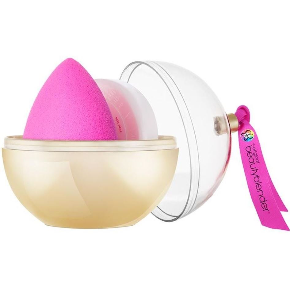 Beauty Blender Спонжи Midas Touch Набор косметический подарочный: спонж розовый, мини-мыло для для очищения спонжей