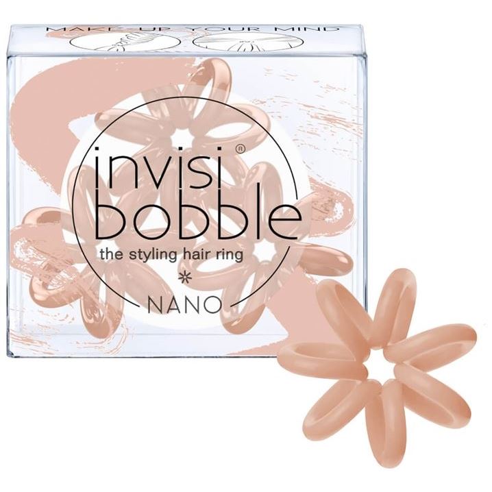 Invisibobble Резинки для волос Nano Make-Up Your Mind Нано-резинка для волос нюдового цвета