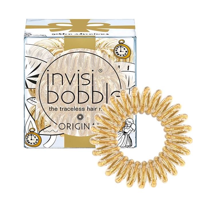 Invisibobble Резинки для волос Original Golden Adventures Резинка для волос с вкраплениями металлических блесток, цвет сияющий золотой