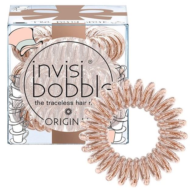 Invisibobble Резинки для волос Original Tea Party Spark Резинка для волос с вкраплениями металлических блесток , цвет сияющий бронзовый