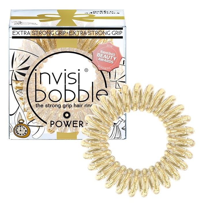 Invisibobble Резинки для волос Power Golden Adventures Резинка для волос  с вкраплениями металлических блесток, цвет сияющий золотой