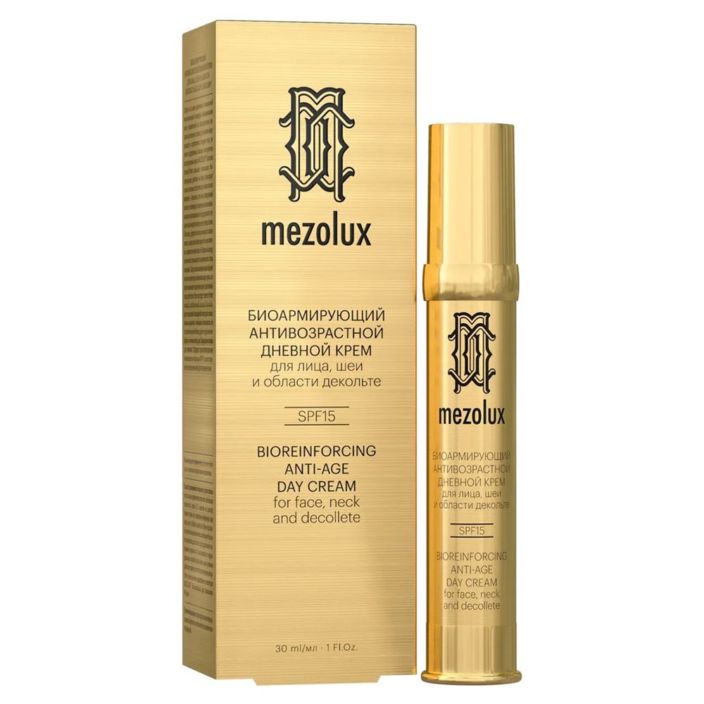 Librederm Mezolux Mezolux Bioreinforcing Anti-Age Day Cream for Face, Neck and Decolette SPF15 Крем дневной для лица, шеи и области декольте, биоармирующий антивозрастной