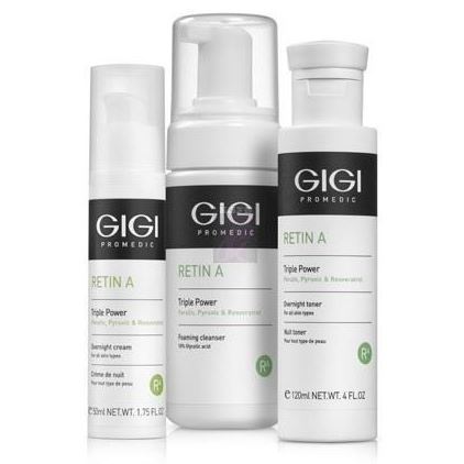 GiGi Retinol Forte Triple Power KIT Набор ТСА - лосьон-пилинг, мусс, постпилинговый крем