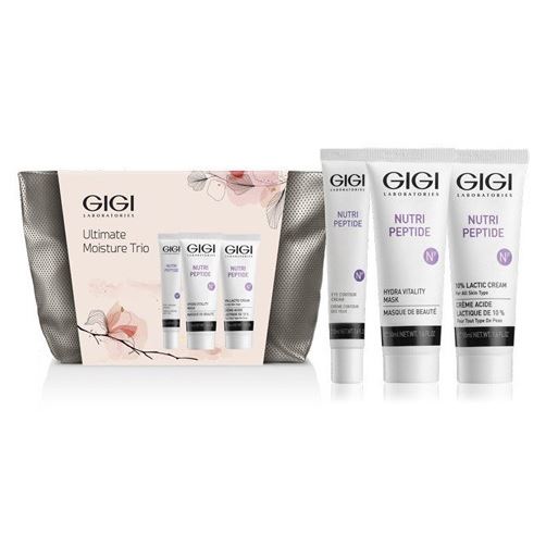 GiGi Nutri Peptide Набор Ultimate Moisture Trio Подарочный набор для увлажнения кожи: крем для глаз, маска, крем