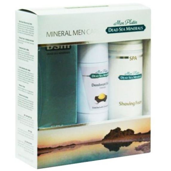 Mon Platin Мужская линия Mineral Men Care Подарочный набор для мужчин: эмульсия после бритья, пена для бритья, дезодорант