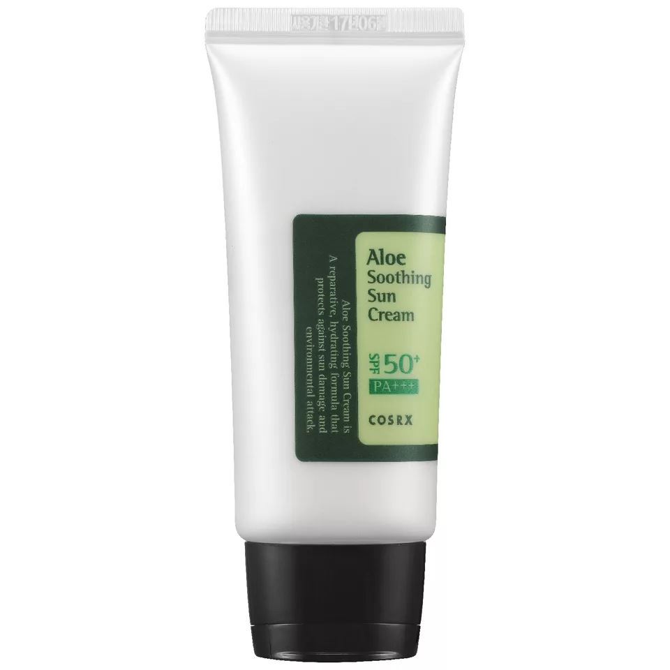 Cosrx Для жирной и проблемной кожи Aloe Soothing Sun Cream SPF50+ PA+++ Солнцезащитный крем с экстрактом алое SPF50+ PA+++