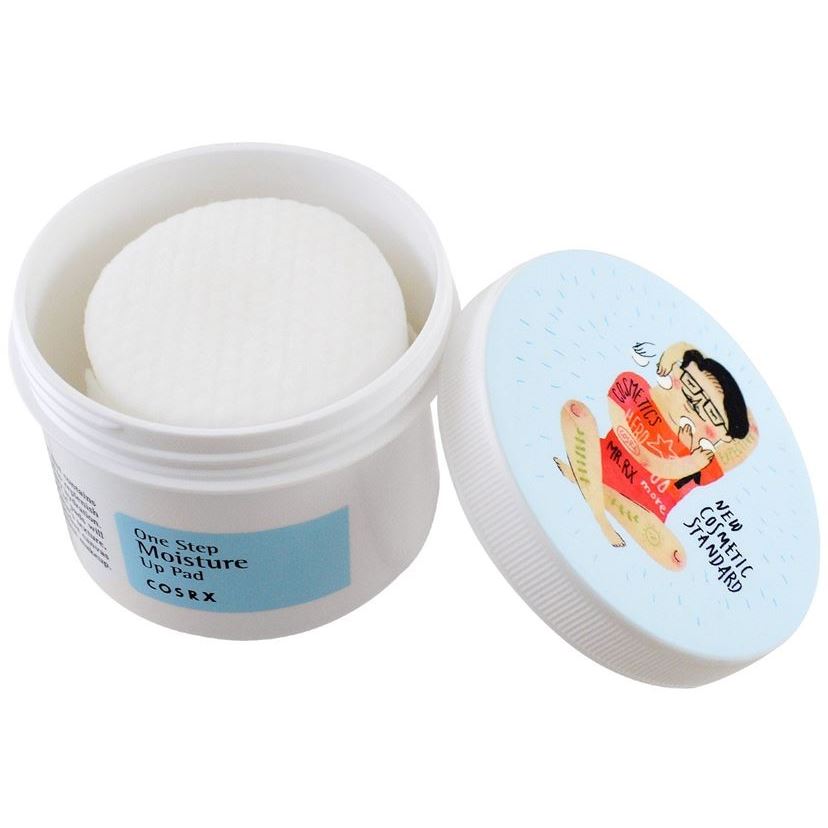 Cosrx Для сухой и обезвоженной кожи One Step Moisture Up Pad Очищающие увлажняющие ватные диски для сухой и чувствительной кожи