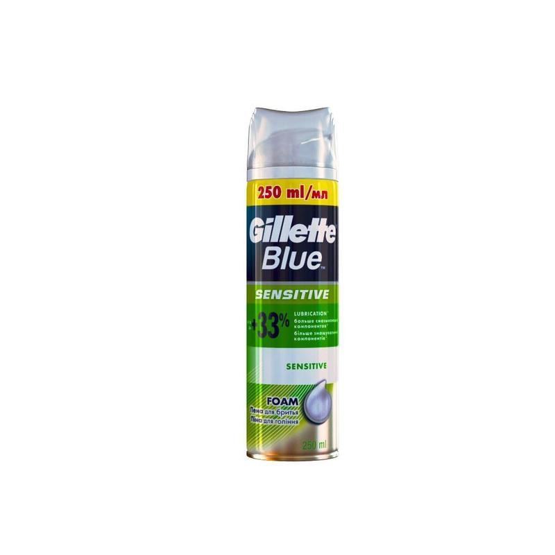 Gillette Средства для бритья Blue Sensitive Foam Пена для бритья