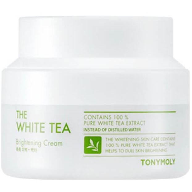 Tony Moly Face Care The White Tea Brightening Cream Осветляющий крем для лица с экстрактом белого чая 