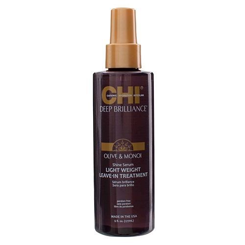 CHI Deep Brilliance Olive & Monoi Shine Serum Light Weight Leave-In Treatment Сыворотка-Сияние Легкая Несмываемая