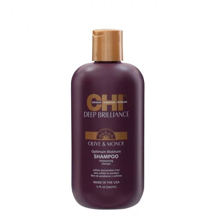 CHI Deep Brilliance Olive & Monoi Optimum Moisture Shampoo Шампунь Оптимальное Увлажнение