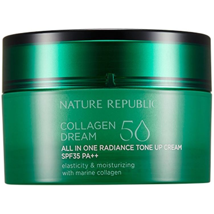 Nature Republic Skin Care Collagen Dream 50 All In One Tone Up Cream SPF35 PA++ Крем для лица с морским коллагеном 