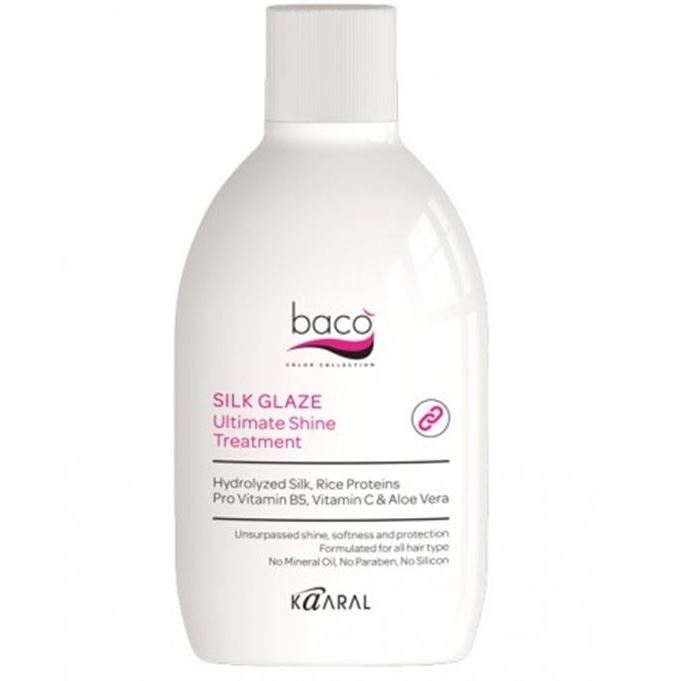 Kaaral BACO color collection Silk Glaze Ultimate Shine Treatment Средство для придания волосам шелкового блеска (с гидролизованным шелком)