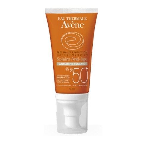 Avene Sun Care Крем солнцезащитный антивозрастной SPF 50+ Anti-Aging Suncare Cream SPF 50+ для сухой, чувствительной кожи.