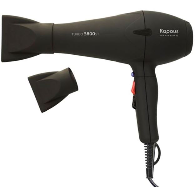 Kapous Professional Accessories  Фен Turbo 3800ST  Профессиональный фен для укладки волос