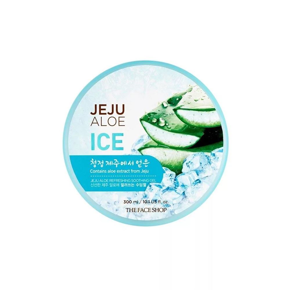 The Face Shop Body&Hair Care Jeju Aloe ICE Fresh Refreshing Gel Гель с экстрактом алоэ