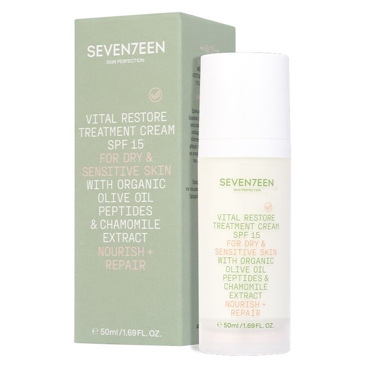 Seventeen Skin Care Vital Restore Treatment Cream SPF 15 Восстанавливающий крем для сухой и чувствительной кожи 