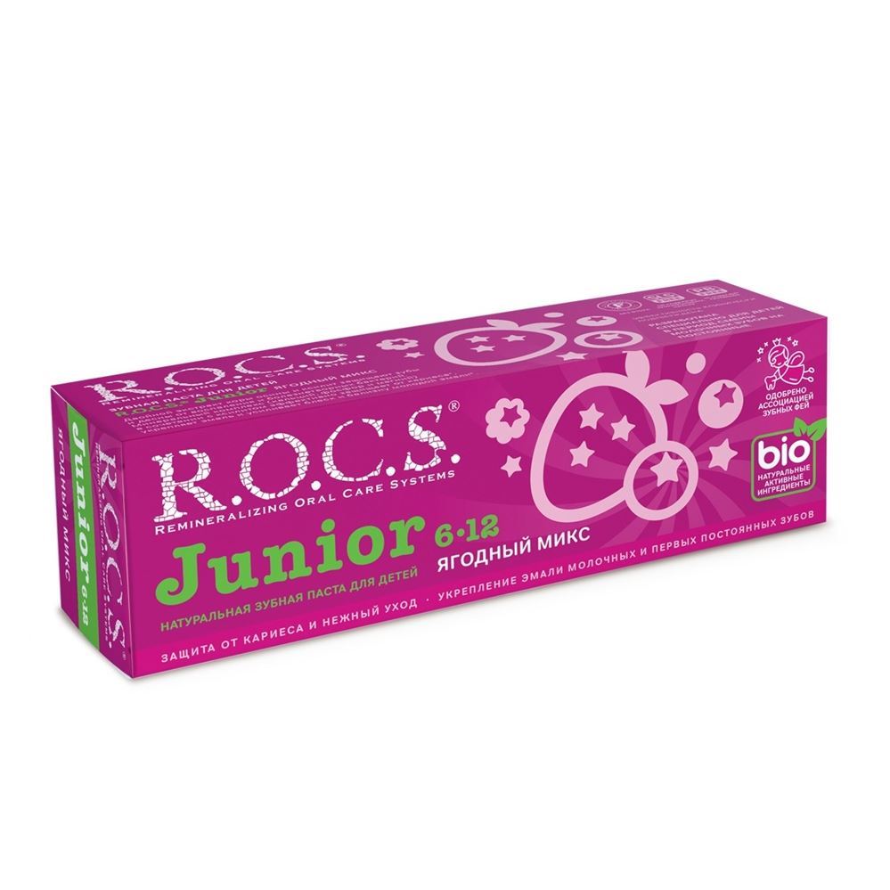 R.O.C.S. Baby Junior 6 - 12 Ягодный микс Зубная паста Ягодный Микс