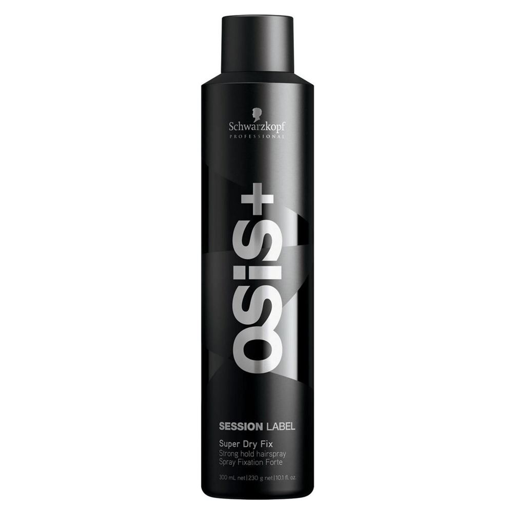 Session Label Strong Super Dry Fix Srtong Hold Hairspray 