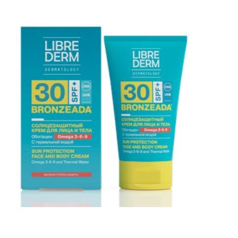 Librederm Солнцезащитные средства Bronzeada Omega 3-6-9 Sun Protection Cream SPF 30 Крем солнцезащитный SPF 30 Омега 3-6-9 термальная вода 