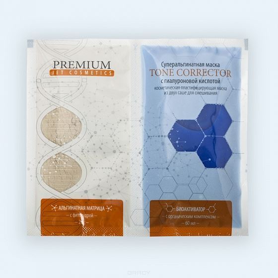Premium Jet Cosmetics  Суперальгинатная маска Tone Corrector с гиалуроновой кислотой Суперальгинатная маска Tone Corrector с гиалуроновой кислотой