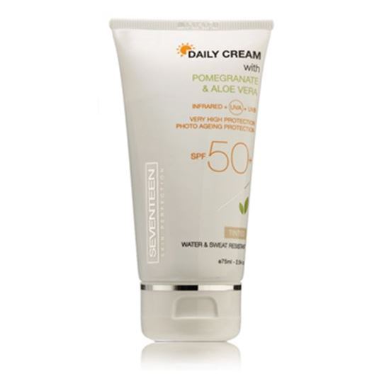 Seventeen Skin Care Daily Cream SPF 50+ Дневной солнцезащитный крем для лица с экстрактами граната и алоэ вера