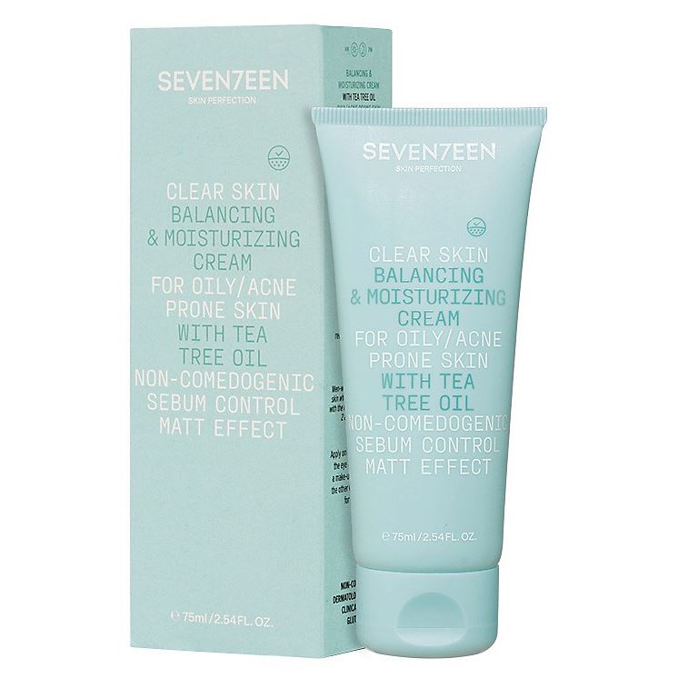 Seventeen Skin Care Clear Skin Balancing & Moisturizing Cream For Oily/Acne Prone Skin Балансирующий и увлажняющий крем с маслом чайного дерева для жирной и склонной к акне кожи