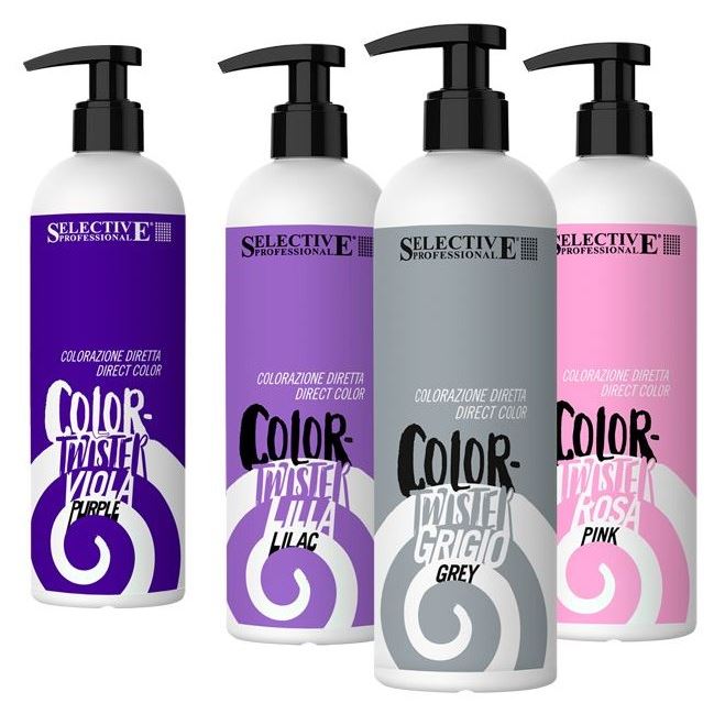 Selective Professional Coloring Hair Color Twister Ухаживающая краска для волос прямого действия с кератином