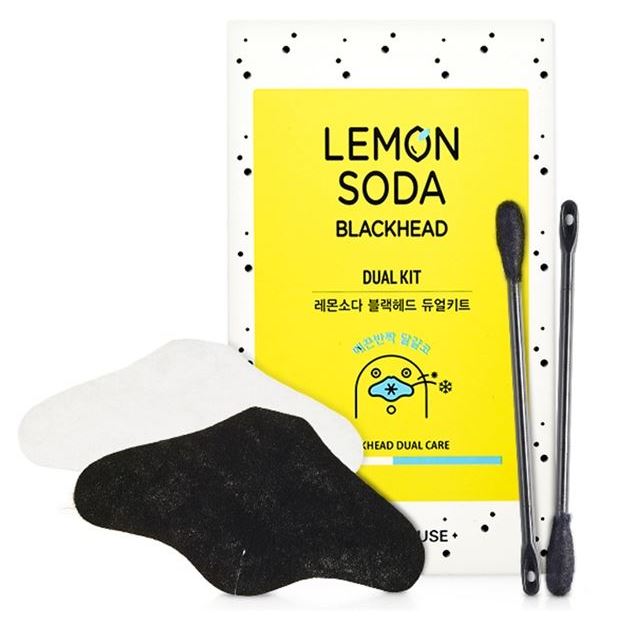 Etude House Face Care Lemon Soda Black Head Dual Kit Двух-шаговая система очищения пор с экстрактом лимона и соды