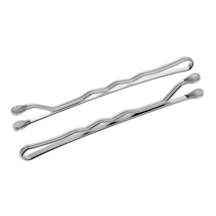 Harizma Professional Аксессуары h10536-17 Невидимки 60 мм волна серебро 24 шт Невидимки 60 мм волна серебро 24 шт