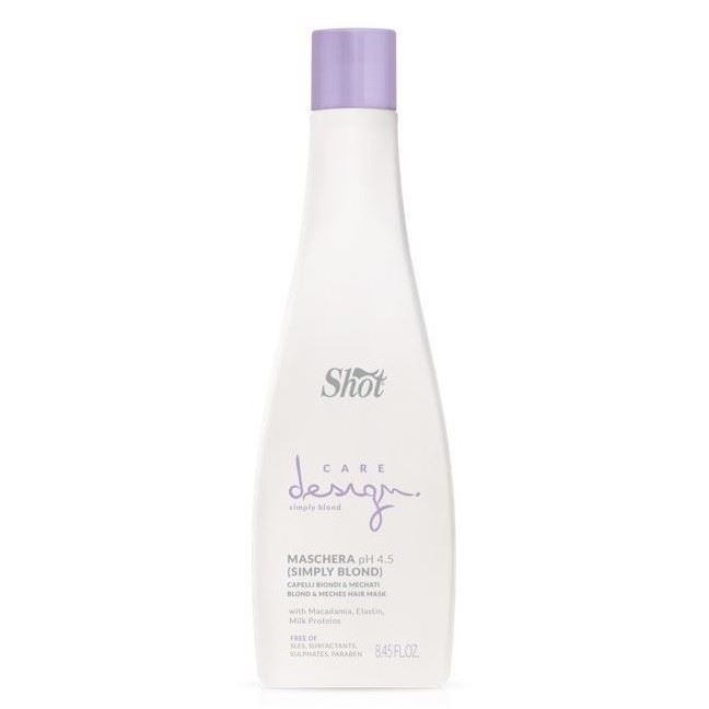 Shot Care&Glamour Care Design Simply Blond Maschera Маска для осветленных и мелированных волос