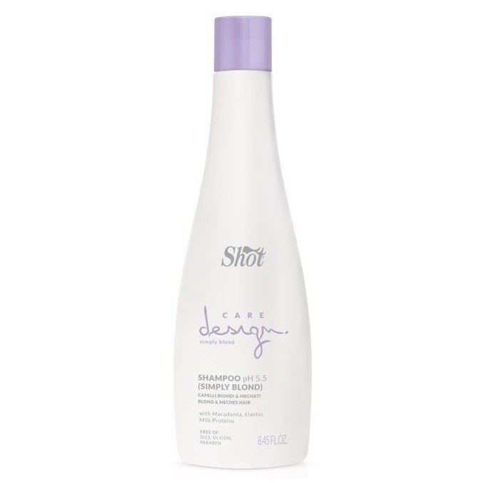 Shot Care&Glamour Care Design Simply Blond Shampoo Шампунь для осветленных и мелированных волос