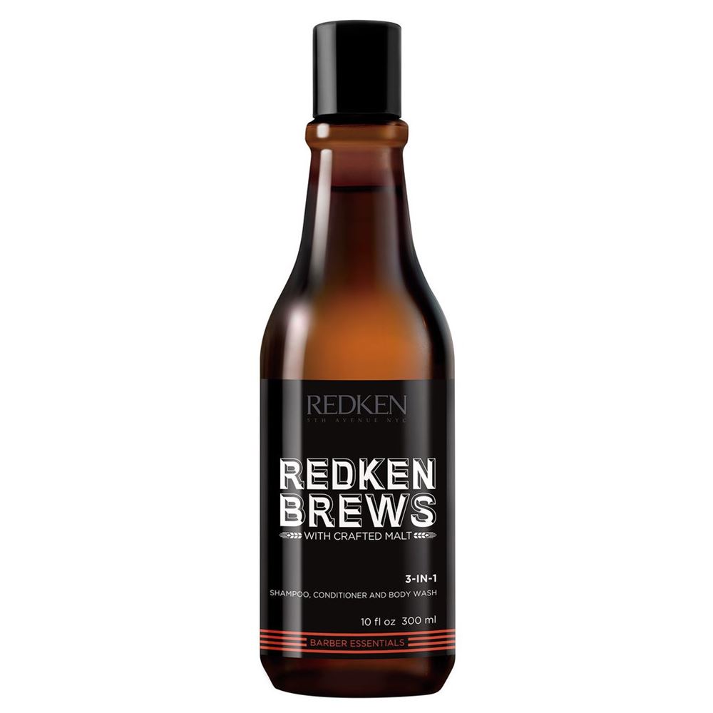 Redken For Men Redken Brews 3-In-1: Shampoo, Conditioner And Body Wash Средство для мужчин 3-в-1: шампунь, кондиционер и гель для душа