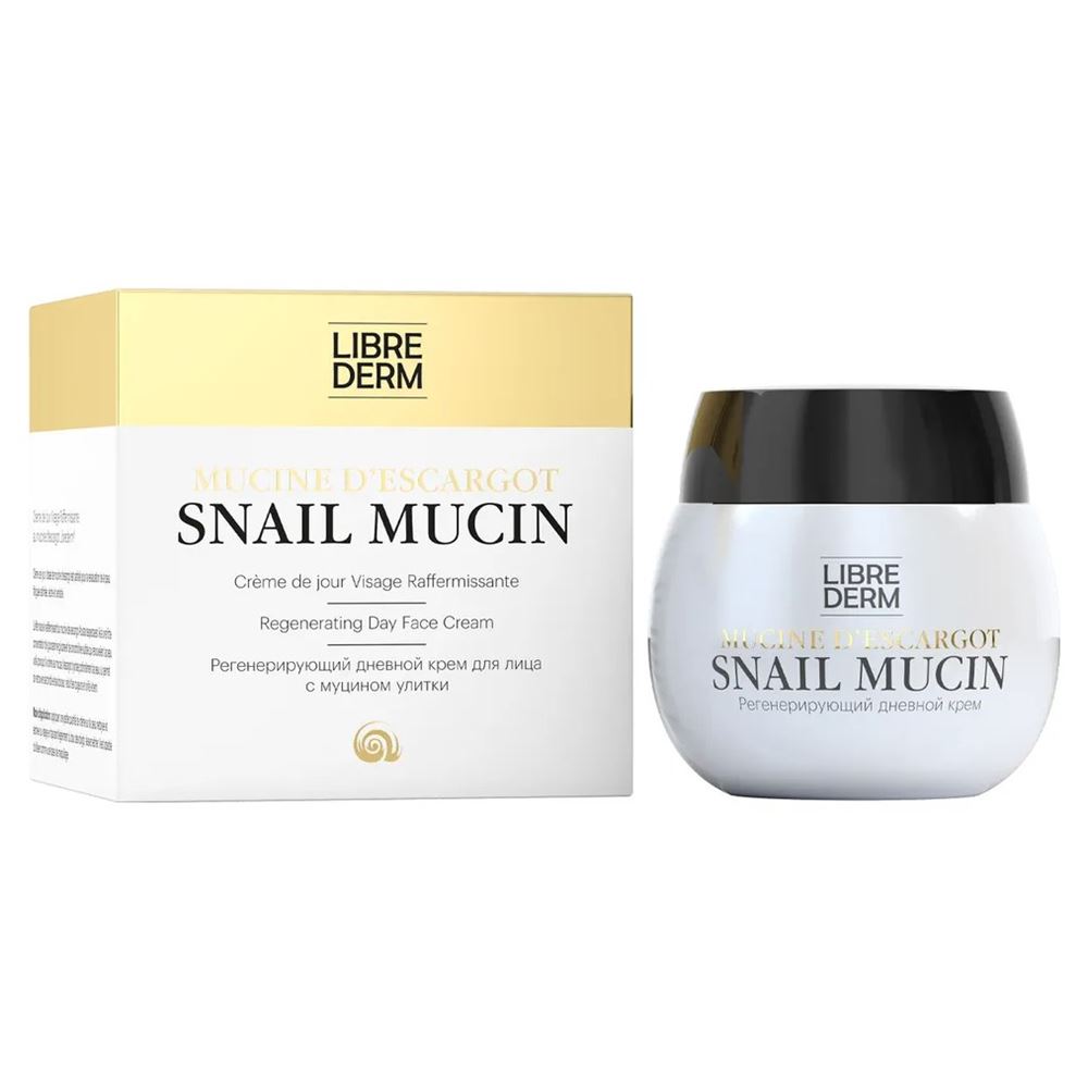 Librederm Snail Mucin Snail Mucin Regenerating Face Day Cream  Муцин улитки Крем для лица дневной регенерирующий