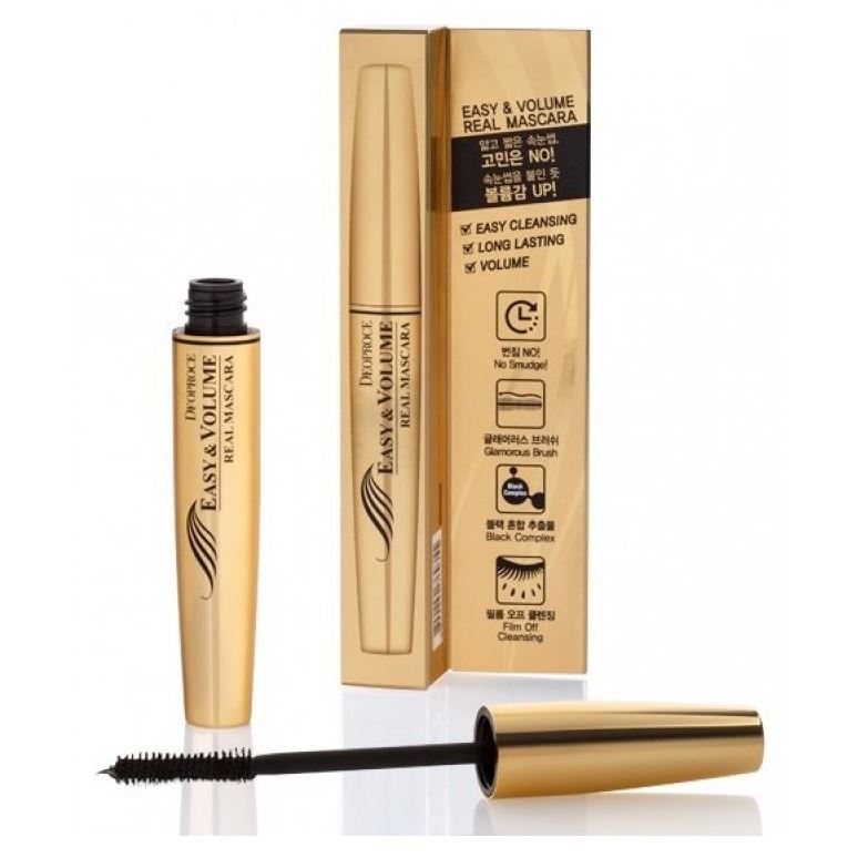 Deoproce Natural Skin Easy & Volume Real Mascara Тушь для ресниц объемная