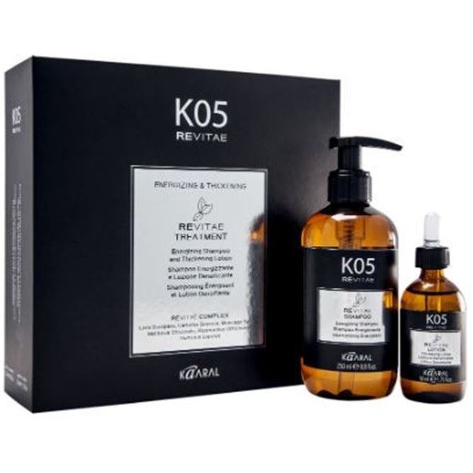 Kaaral K05 hair care Revitae Treatment Набор: тонизирующий шампунь, укрепляющий лосьон