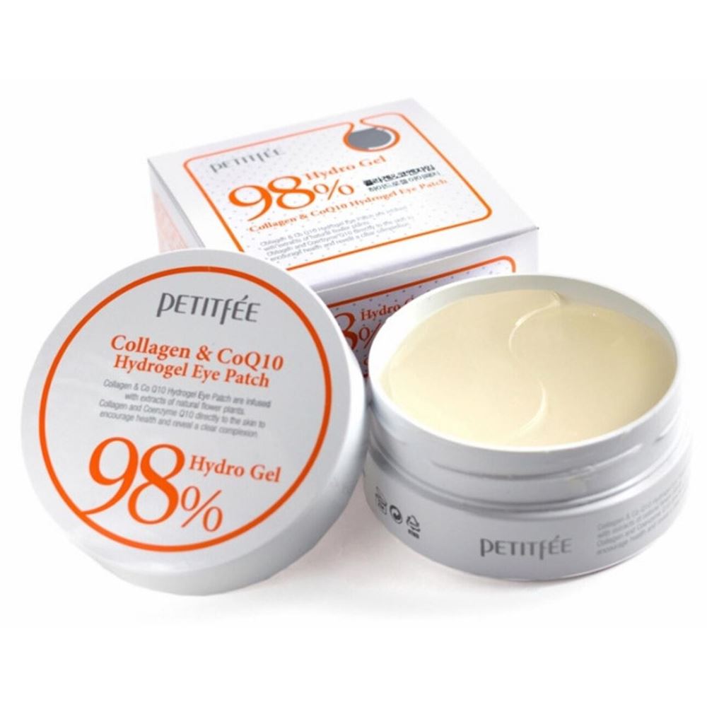 Petitfee Face Care Collagen & CoQ10 Hydrogel Eye Patch  Патчи для глаз с коллагеном и коэнзимом