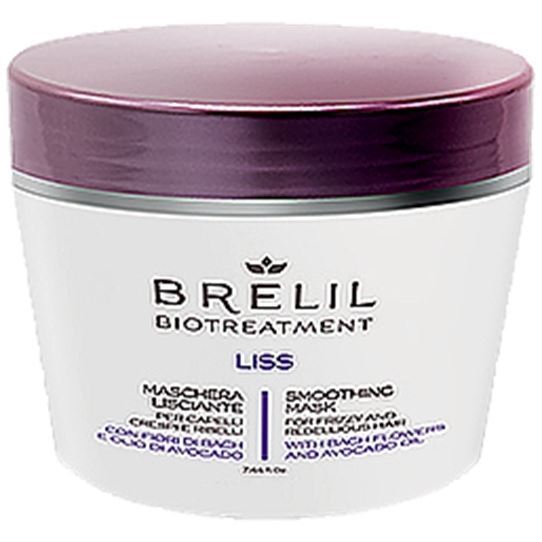 Brelil Professional Bio Traitement Liss Smoothing Mask For Frizzy And Unruly Hair Разглаживающая маска для вьющихся и непослушных волос