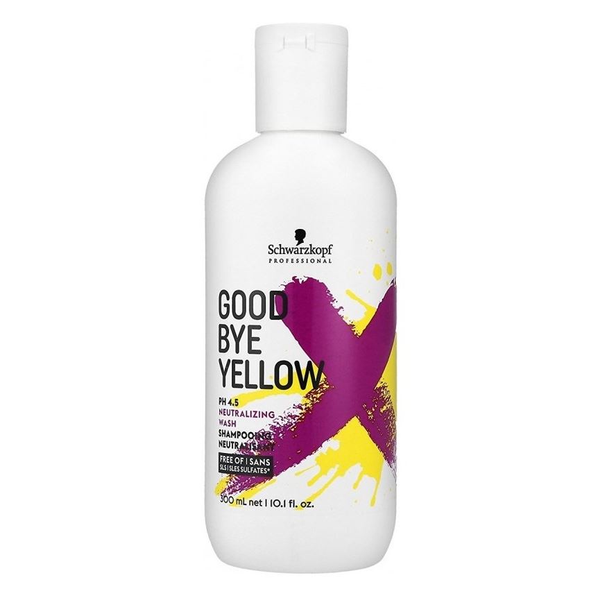 Schwarzkopf Professional Bonacure Color Freeze Goodbye Yellow pH 4.5 Neutralizing Wash Бессульфатный шампунь с антижелтым эффектом "Прощай, желтый" Нейтрализующий шампунь