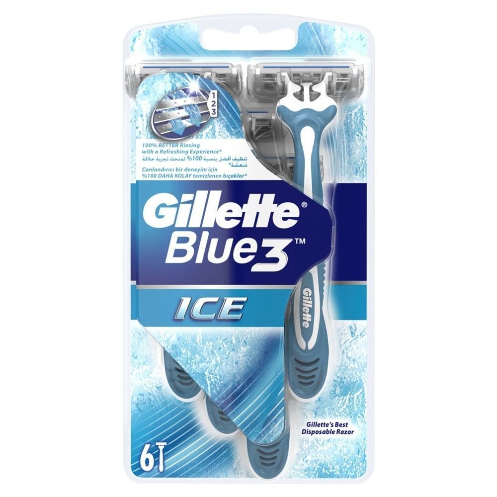Gillette Бритвенные системы Blue 3 Ice Станки одноразовые Одноразовый бритвенный станок