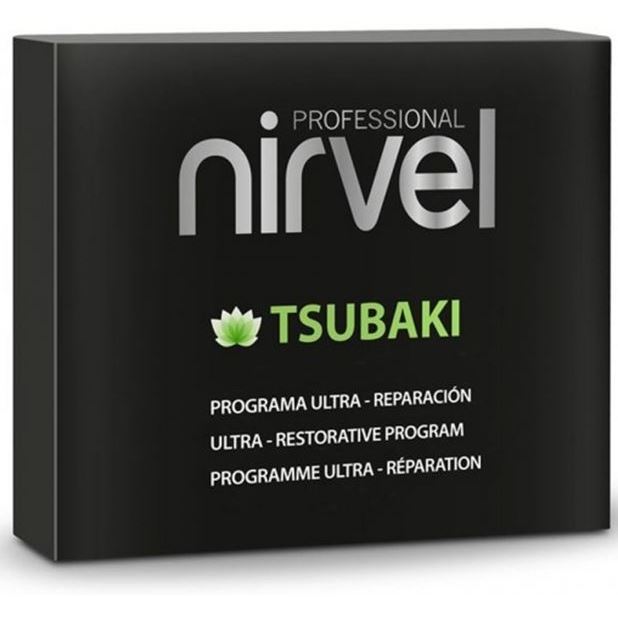 Nirvel Professional Basic Care Tsubaki Pack Набор для интенсивного восстановления поврежденных волос: шампунь, маска, концентрат, сыворотка