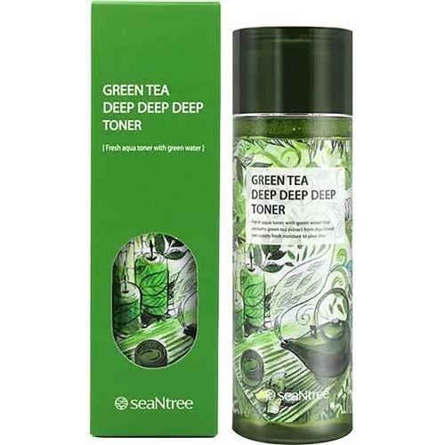 SeaNtree Face&Body Care Green Tea Deep Deep Deep Toner Тонер для лица увлажняющий с экстрактом зеленого чая